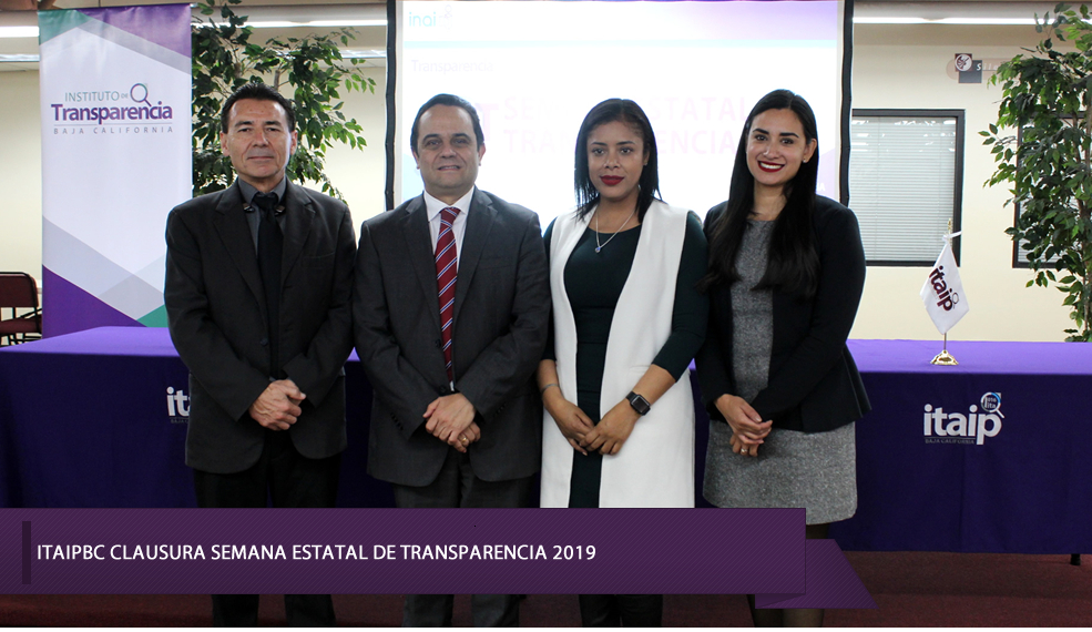 ITAIPBC CLAUSURA SEMANA ESTATAL DE TRANSPARENCIA 2019