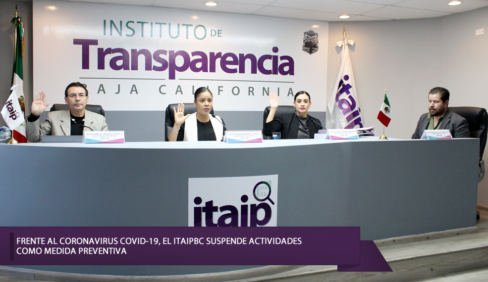 FRENTE AL CORONAVIRUS COVID-19, EL ITAIPBC SUSPENDE ACTIVIDADES COMO MEDIDA PREVENTIVA
