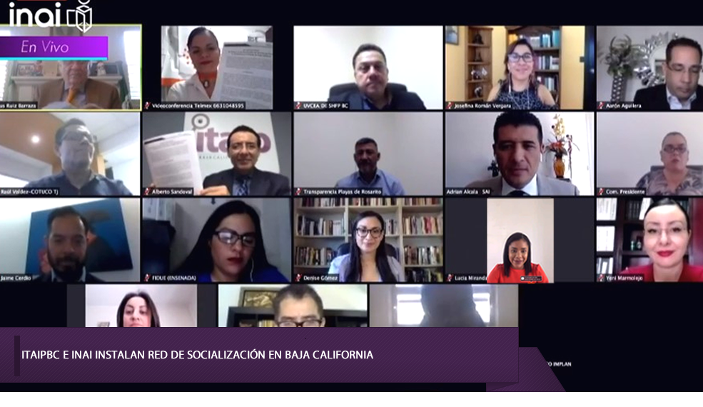 ITAIPBC E INAI INSTALAN RED DE SOCIALIZACIÓN EN BAJA CALIFORNIA