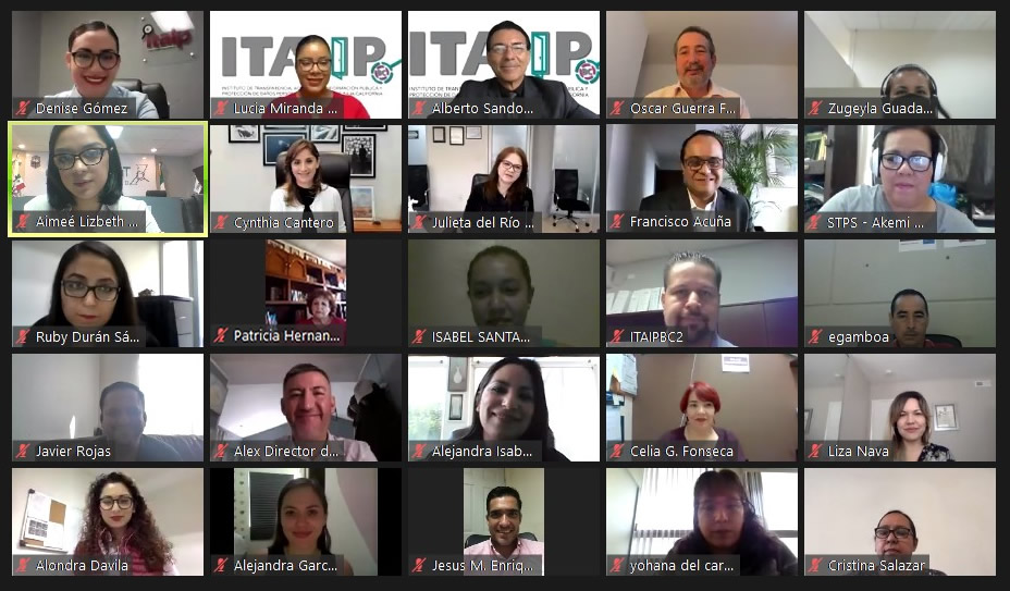 ITAIPBC INAUGURA LA SEMANA ESTATAL DE TRANSPARENCIA 2020 PRESENTANDO EL BUSCADOR DE LA PLATAFORMA NACIONAL DE TRANSPARENCIA